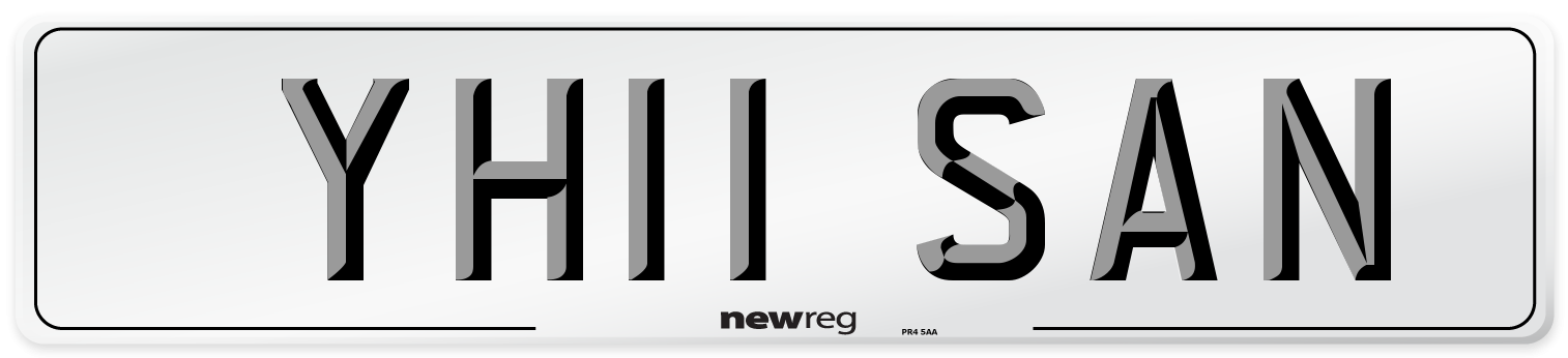 YH11 SAN Number Plate from New Reg